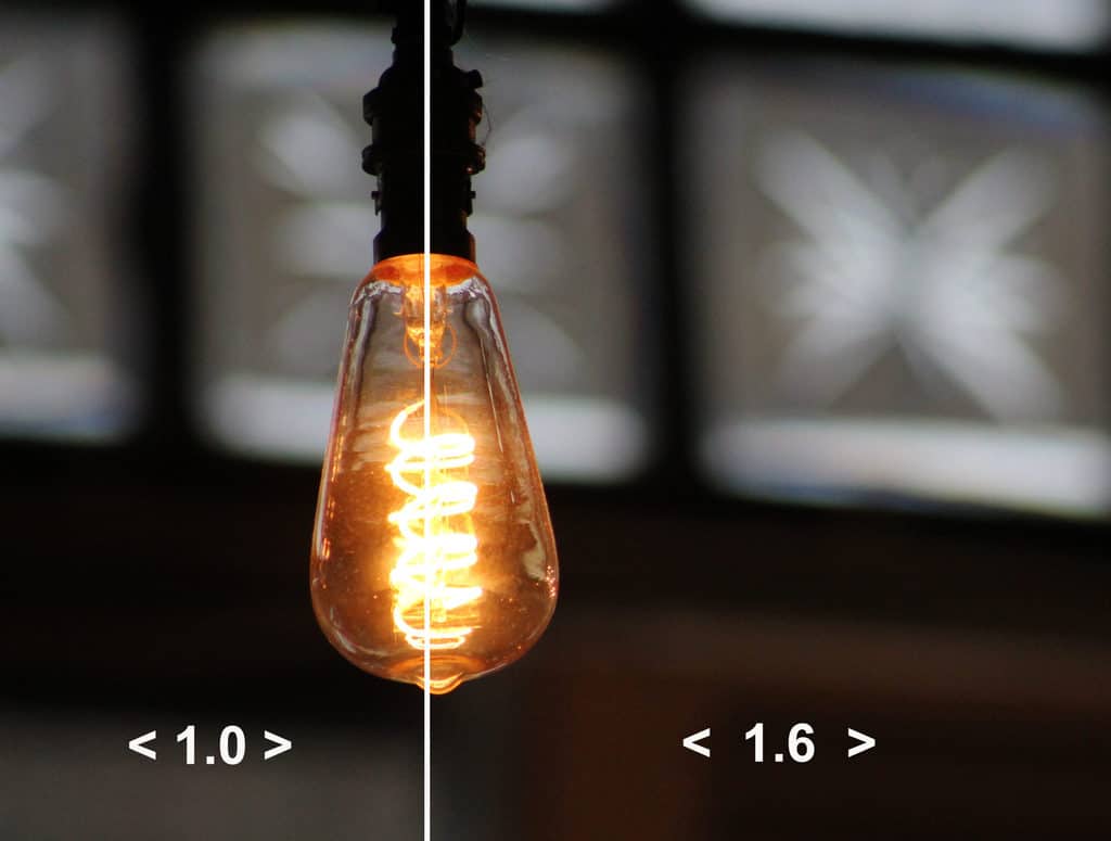 What is Composition in Photography? Hanging lamp bulb on <span style='background-color:none;'>golden ratio</span><span style='background-color:none;'> </span>line.