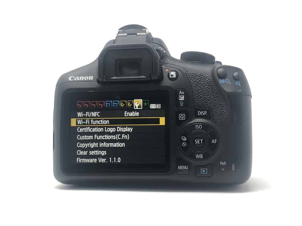 Wifi function on Canon camera