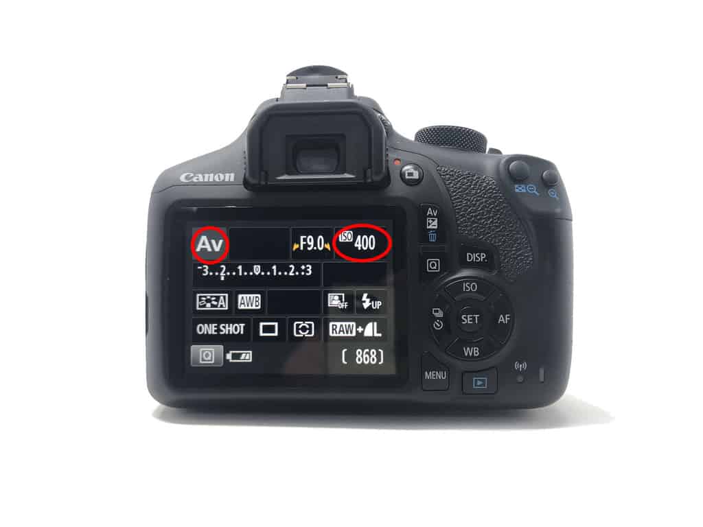 What is exposure compensation? Aperture Priority mode with fixed ISO 400.