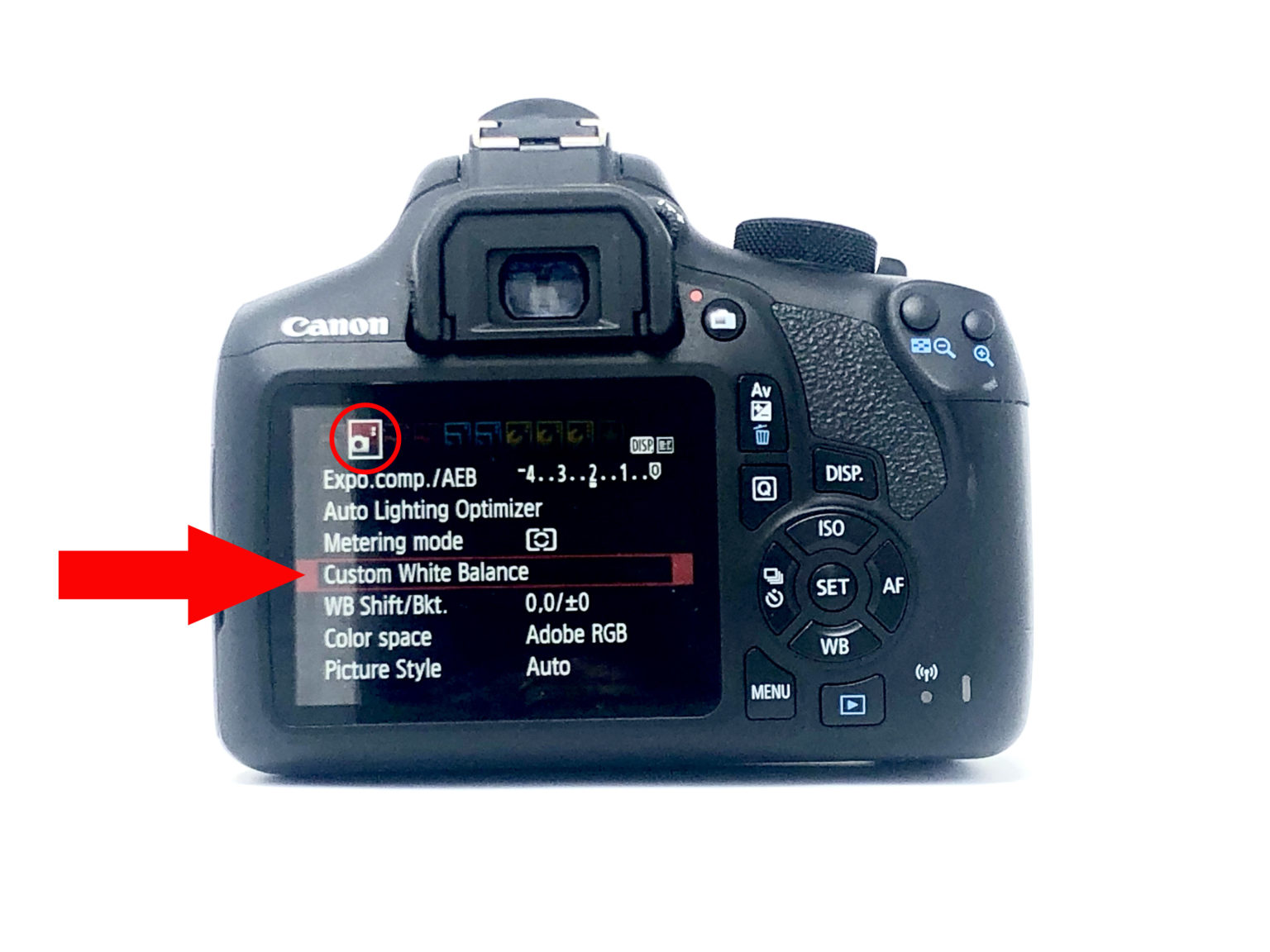 How to Set Custom White Balance Canon Rebel T6/1300D/X80 Photography