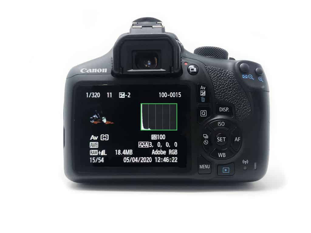 What is exposure compensation? Histogram with clipped blacks.
