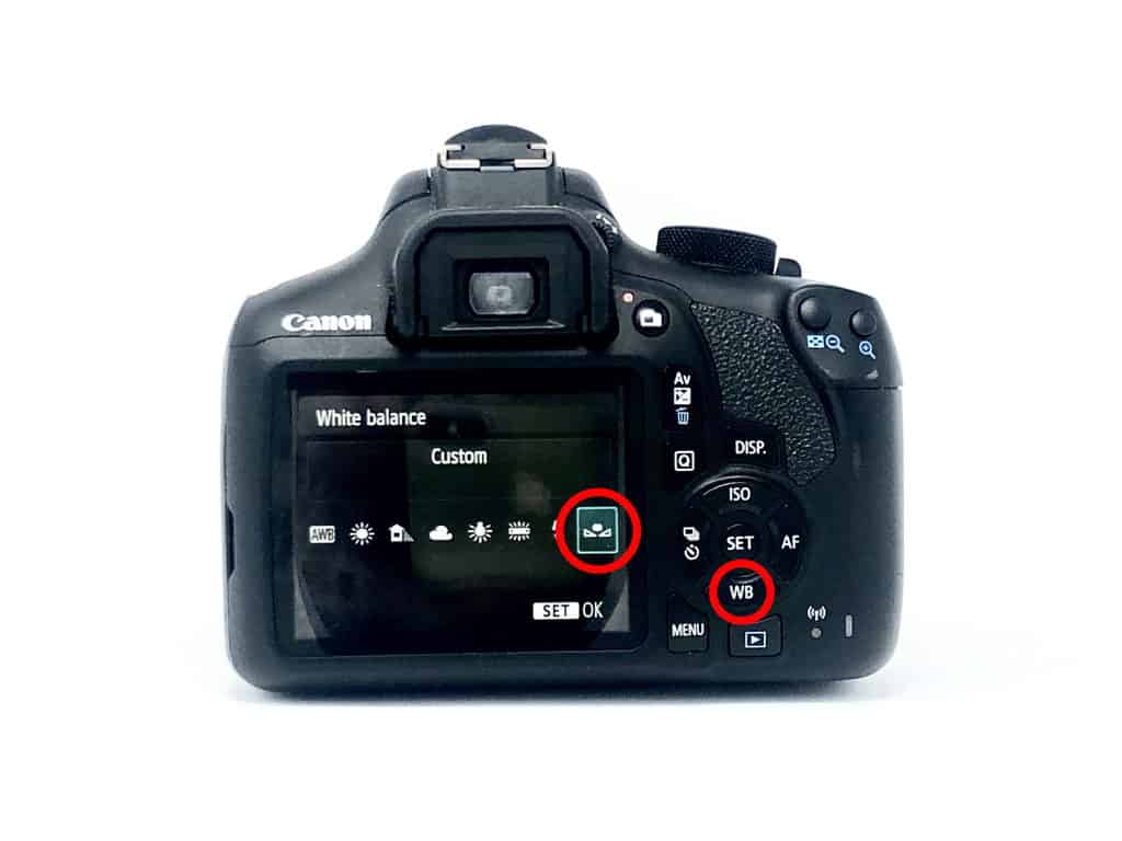 Set the custom white balance on Canon EOS camera