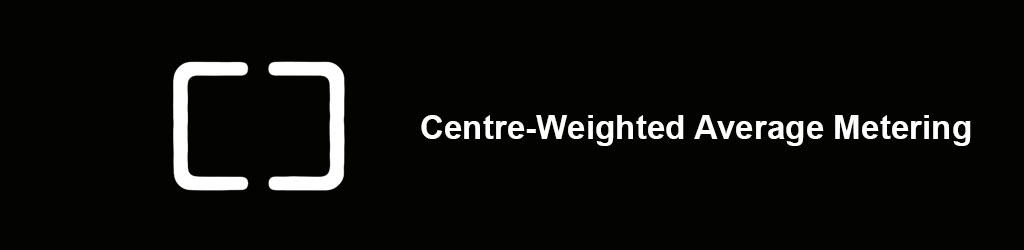 How to Use The in-Camera Light Meter. Centre weighted average metering mode symbol.