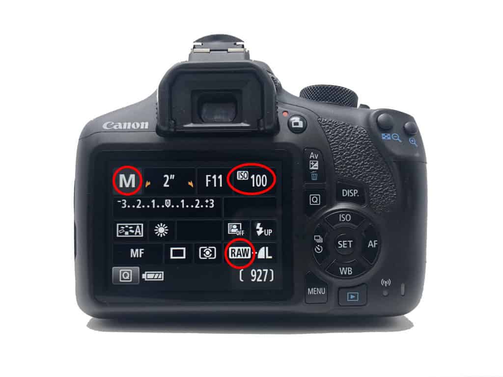 What is The Blue Hour in Photography? Canon camera back screen.