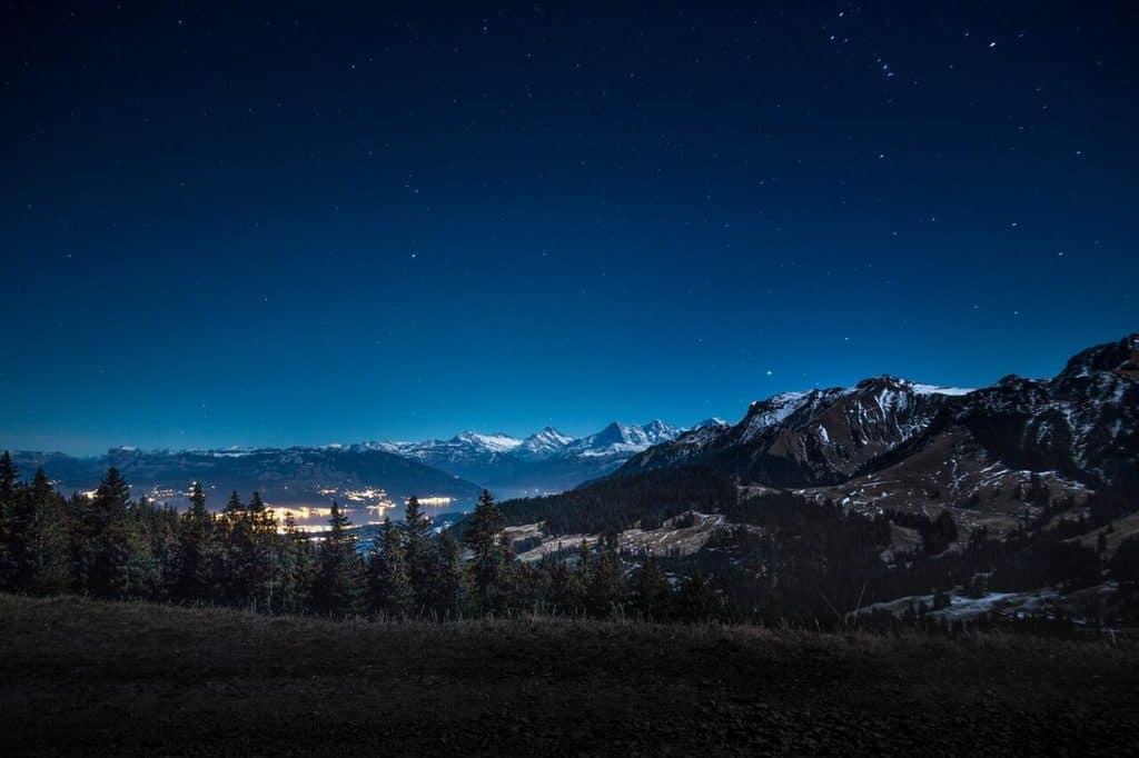 What is The Blue Hour in Photography? Mountain blue hour.