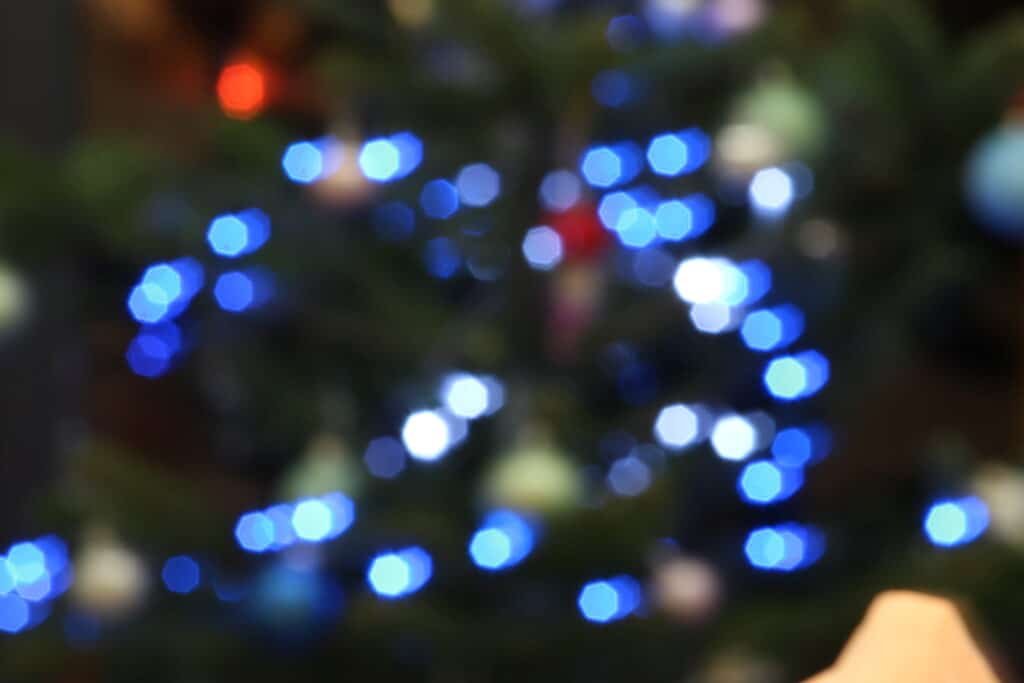 What is Bokeh in Photography? Polygonal shaped blurred poits of light.