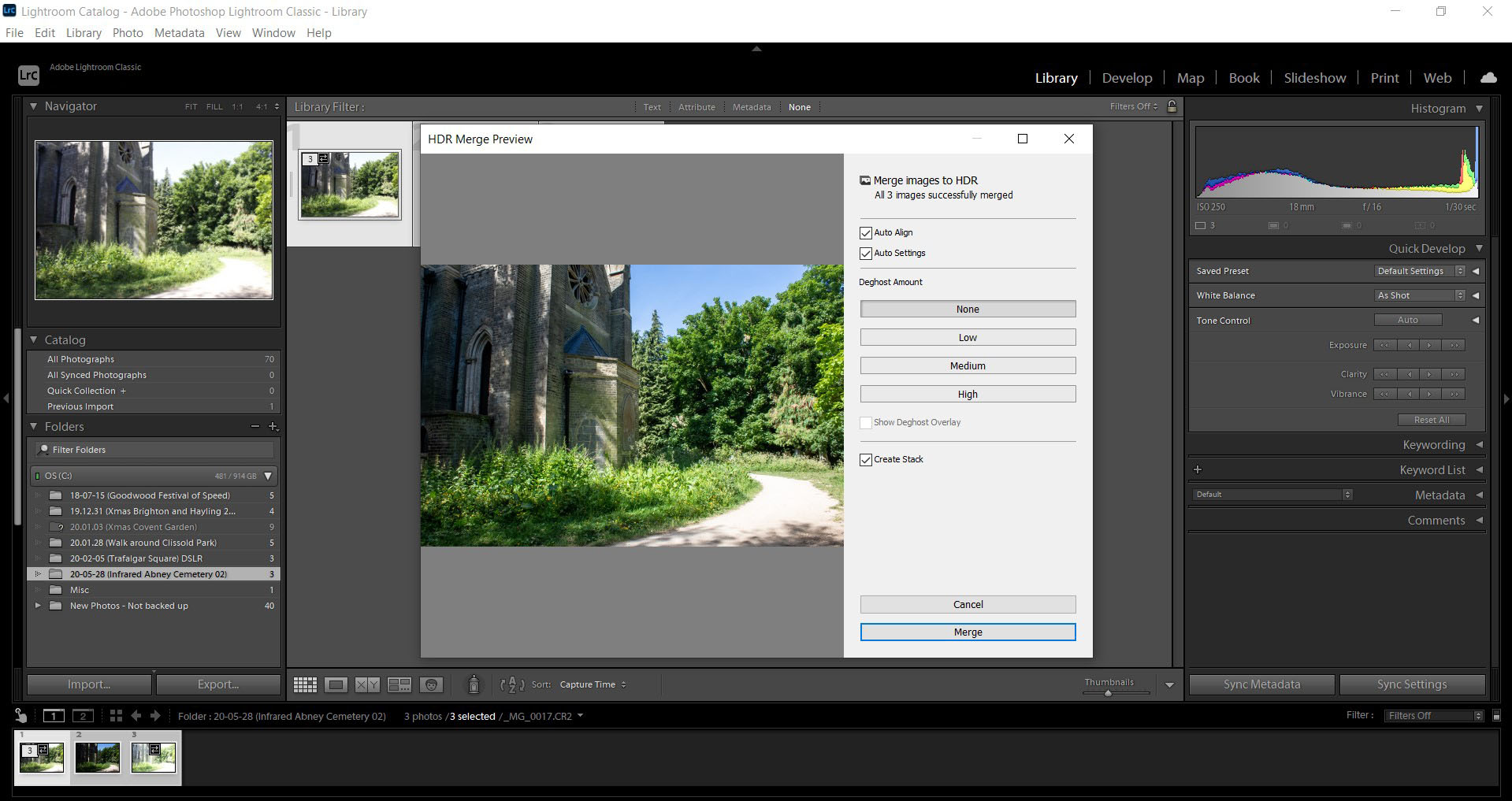 How to Take Stunning HDR Photos! Auto align and DeGhost options in Adobe Lightroom.