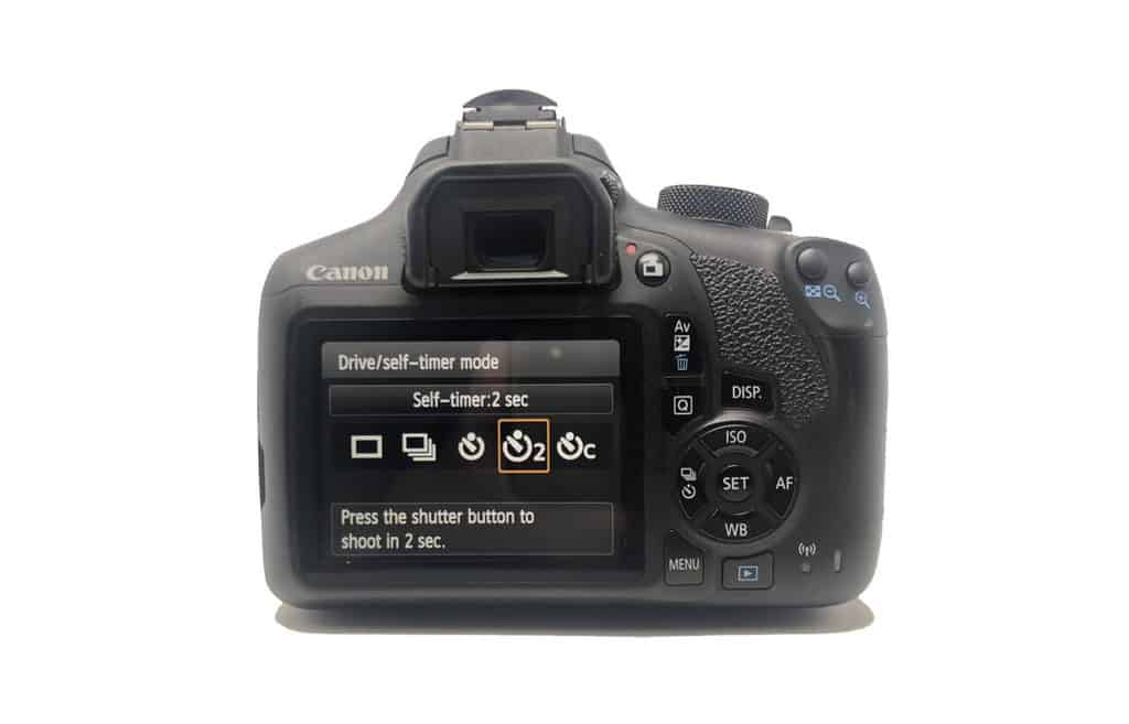 How do You Successfully Bracket in Photography? Self-timer/drive screen on a DSLR.