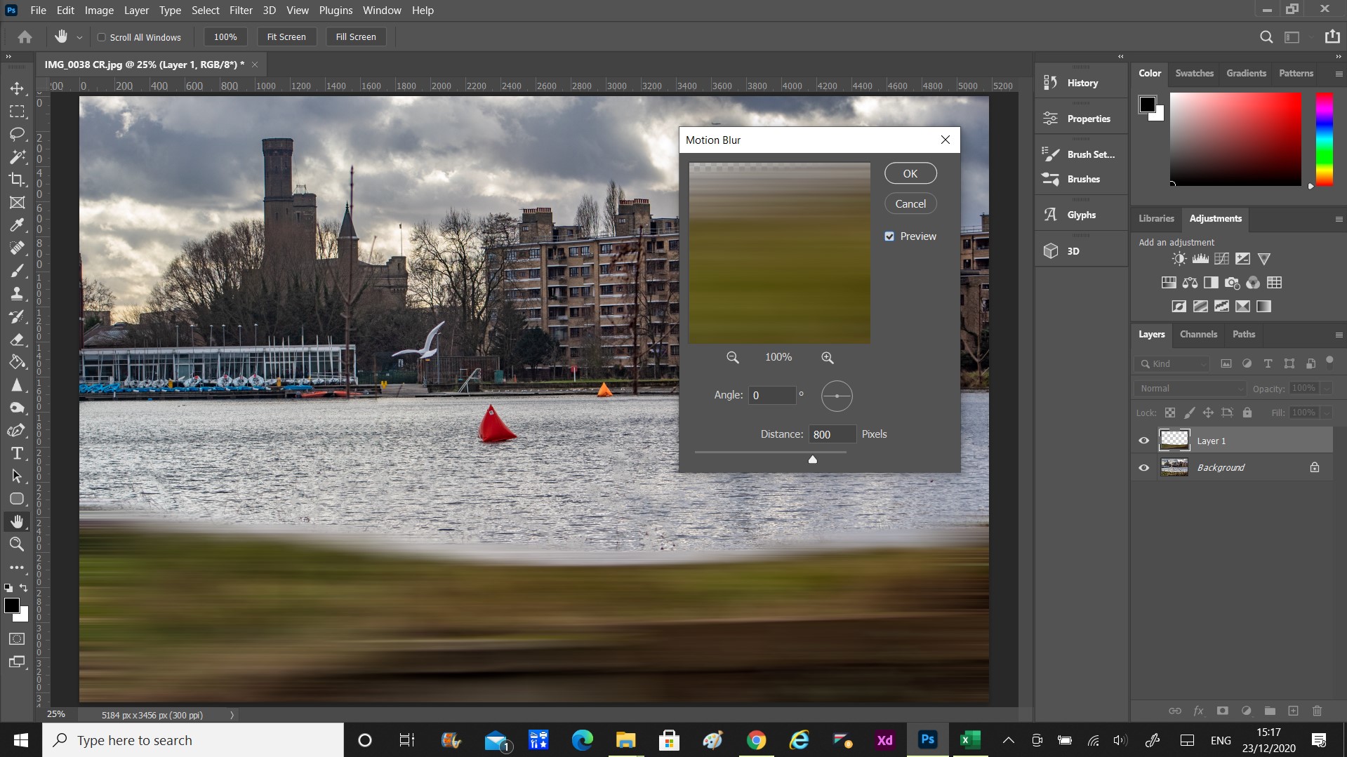 How to Blur Foreground With a DSLR! Motion blur effect in Adobe Photoshop.