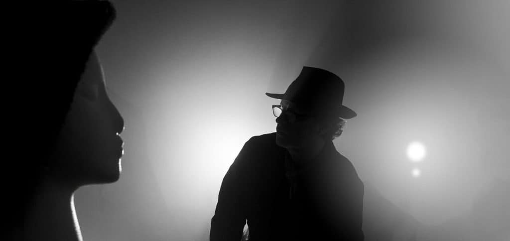 How to Use a Fog Machine to Create a Foggy Street Photo Indoors! Film noir silhouette.