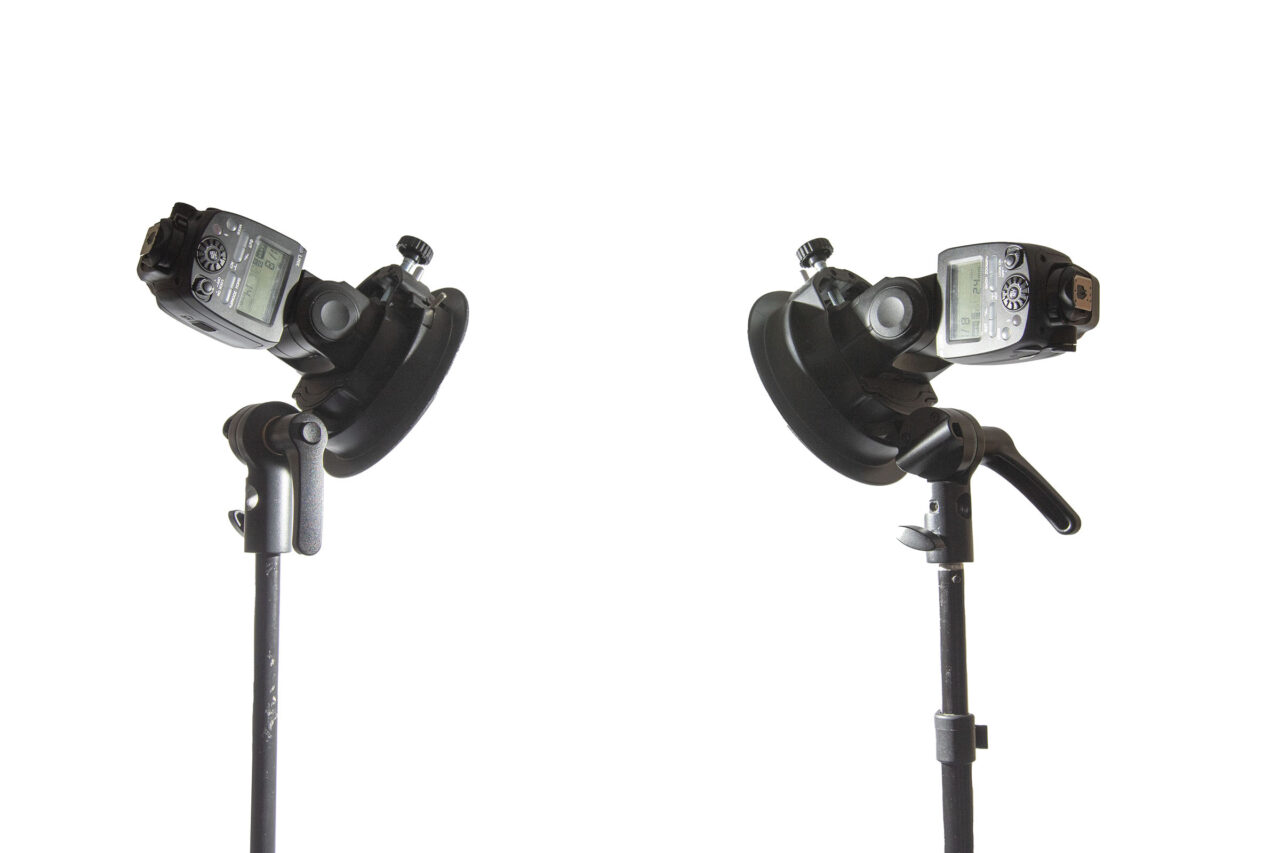 What is The Fill Light in Studio Photography? Two Speedlites on stands.