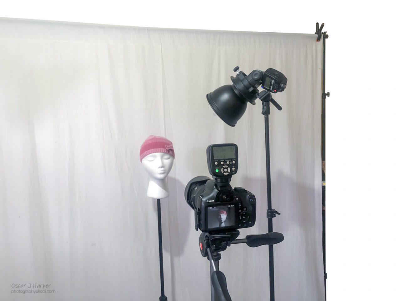 What is Rembrandt Lighting in Portrait Photography? Basic one-light studio setup.
